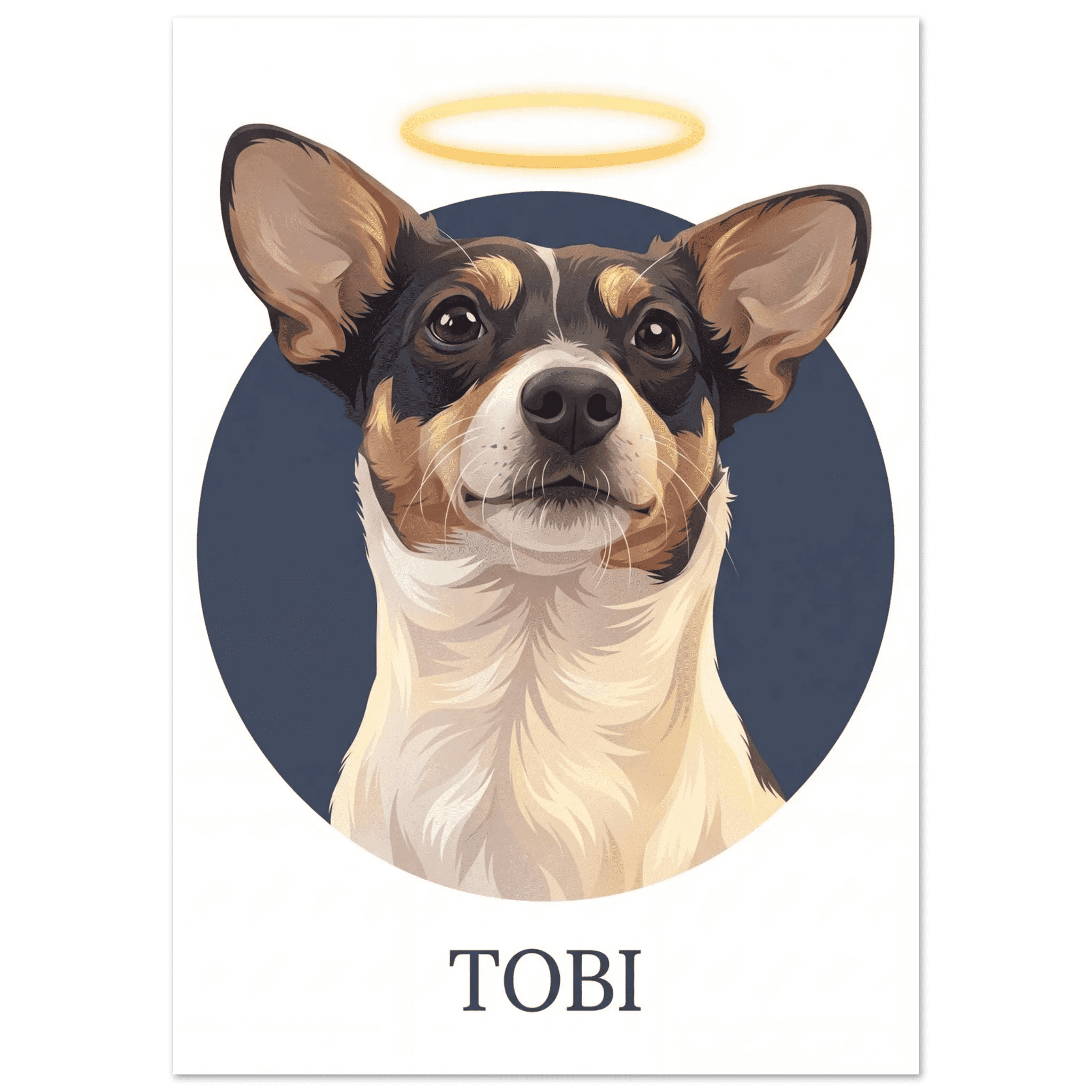 Circle Realistic Pet Portrait