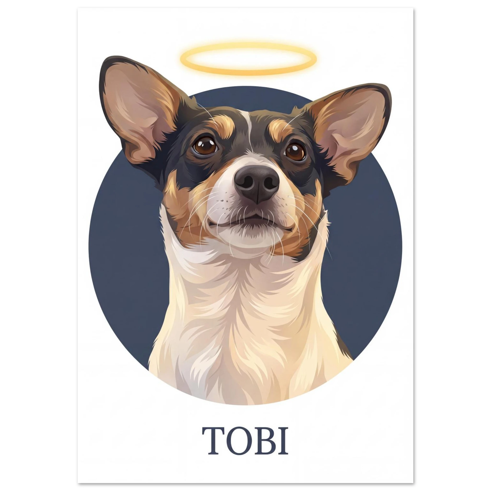 Circle Realistic Pet Portrait